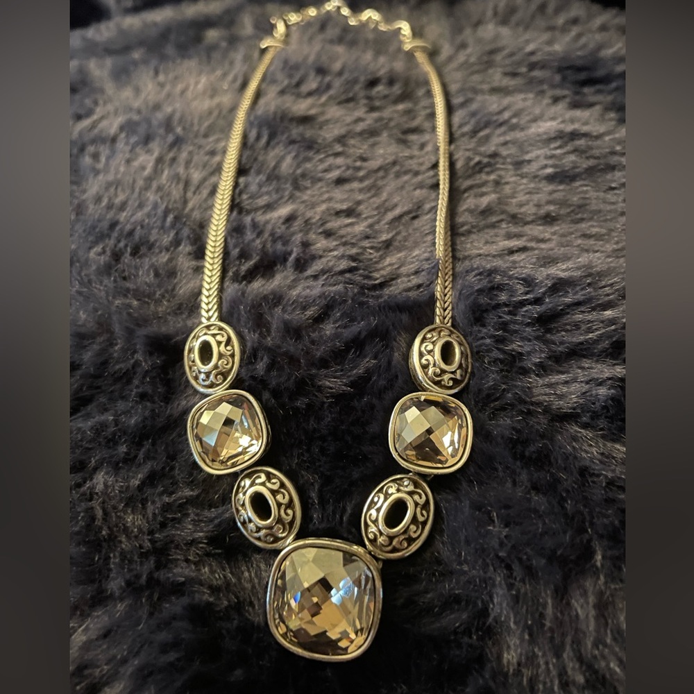 Brighton silver stone necklace
